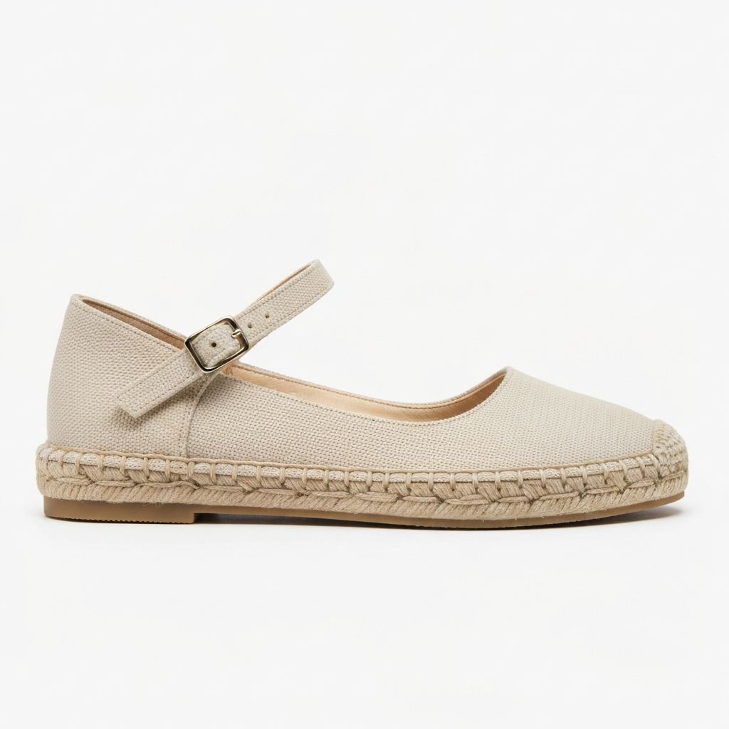 Carolina 玛丽珍草编鞋